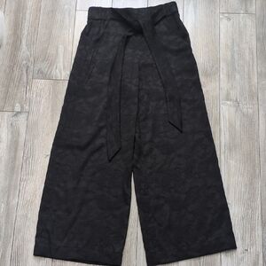 Wilfred Black Wide-Leg Tie Waist Pants XXS